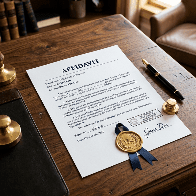 Custom Affidavits — professional notary public service offered by Notary4u across Ontario